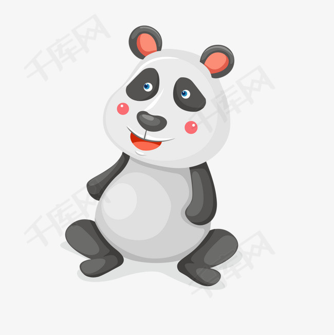 卡通熊猫动物设计