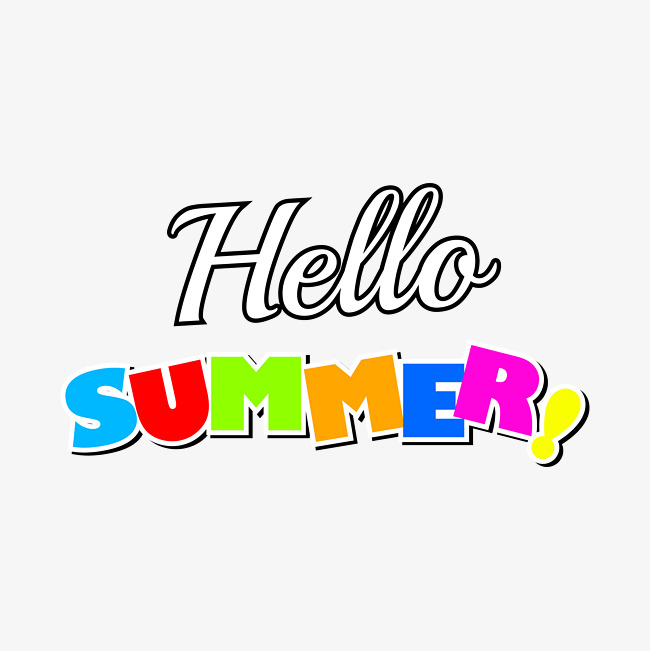 夏天来了英文艺术字