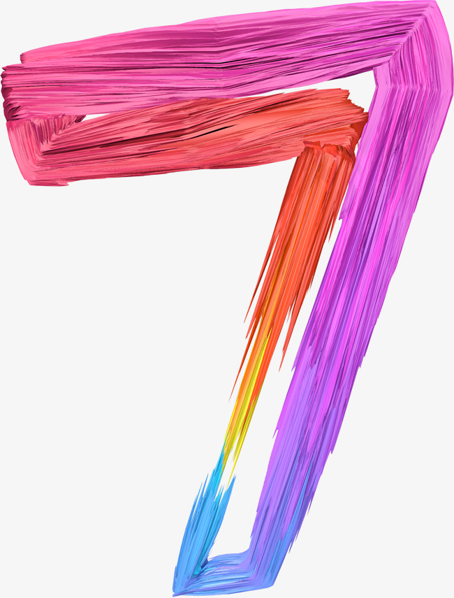 创意数字7字体设计_艺术字设计_千库网