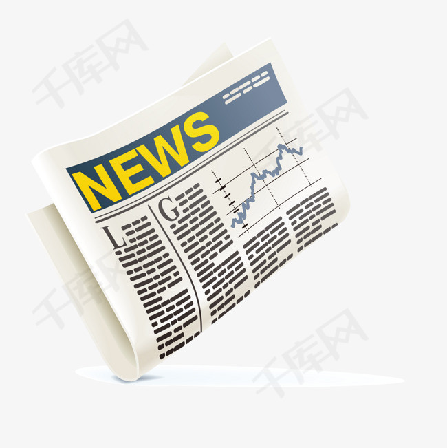 卡通报纸设计矢量图