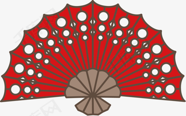 卡通折扇矢量图下载