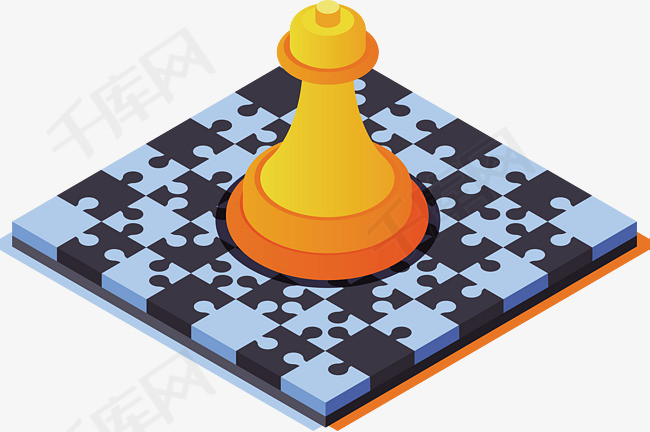 黄色棋子与游戏棋盘