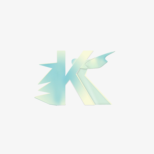创意字母k艺术字设计
