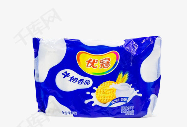 达能优冠饼干纯正牛奶味香脆夹心饼干达能集团