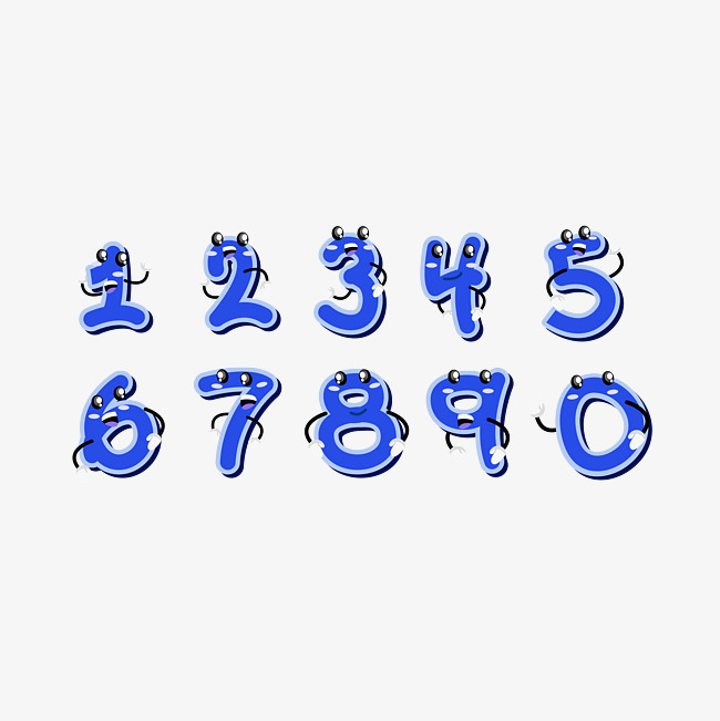 q版表情的创意字母