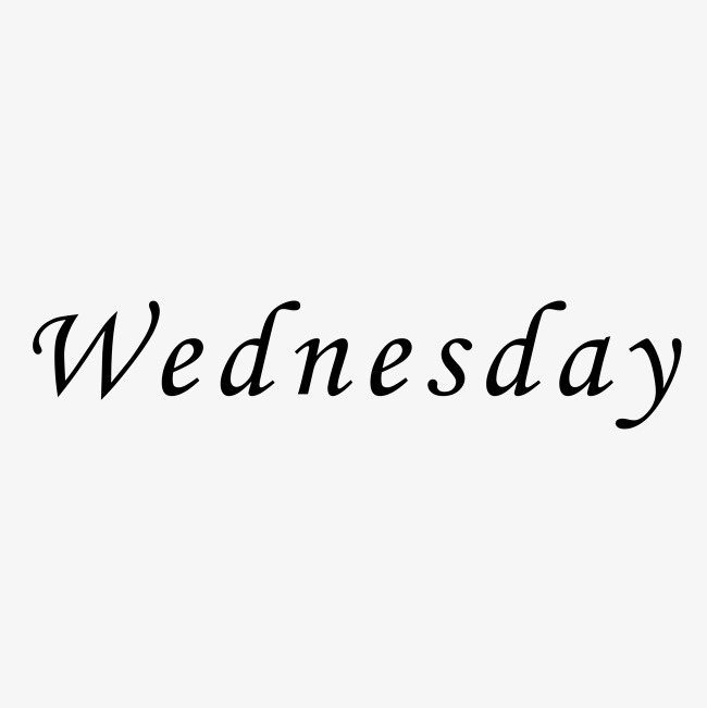 千库原创wednesday英文矢量字