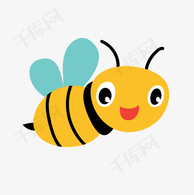 蜜蜂png卡通手绘可爱的素材图片免费下载_高清psd_千