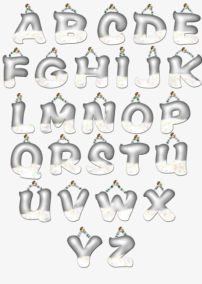 透明艺术字大写合集千库原创