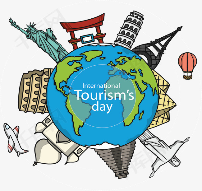 卡通地标国际旅游日