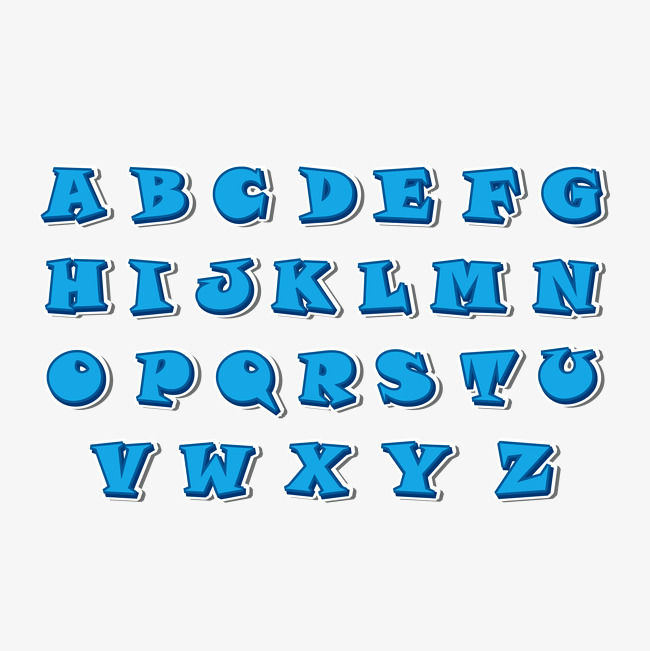 创意pop艺术字体英文字母