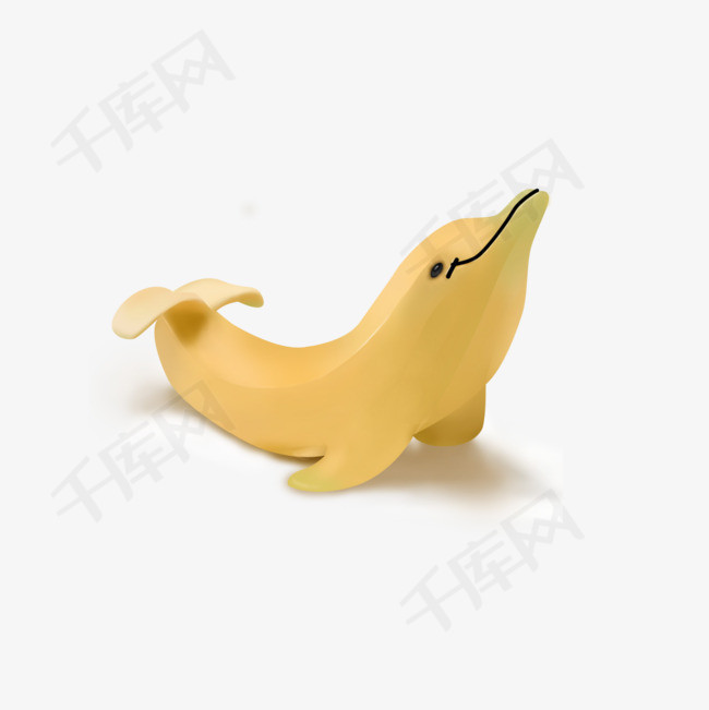 卡通版的创意香蕉