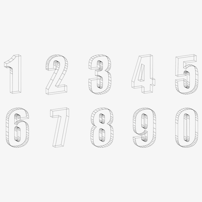 线条3d立体透视创意艺术数字