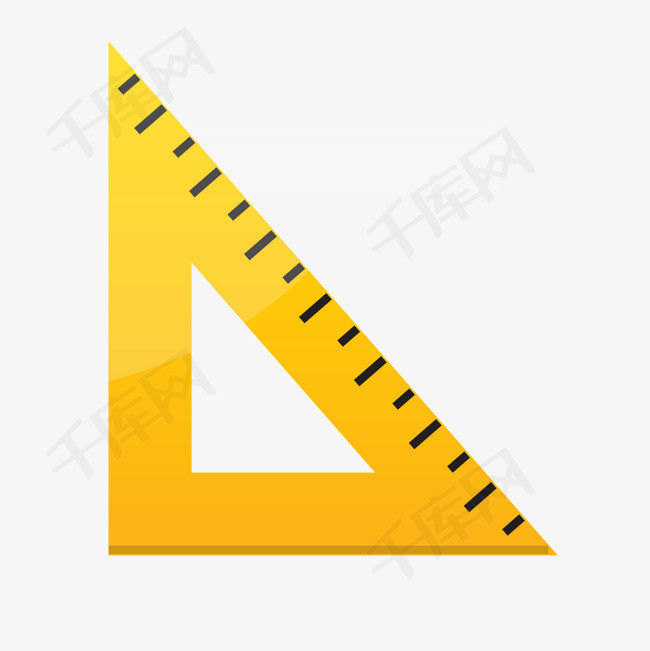 黄色三角形几何三角形元素