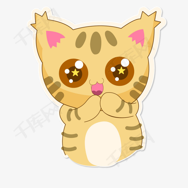 卡通可爱的猫咪动物设计