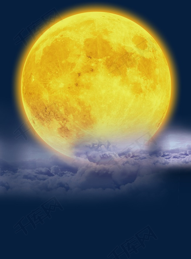 黄色圆弧月亮元素素材图片免费下载_高清psd_千库网