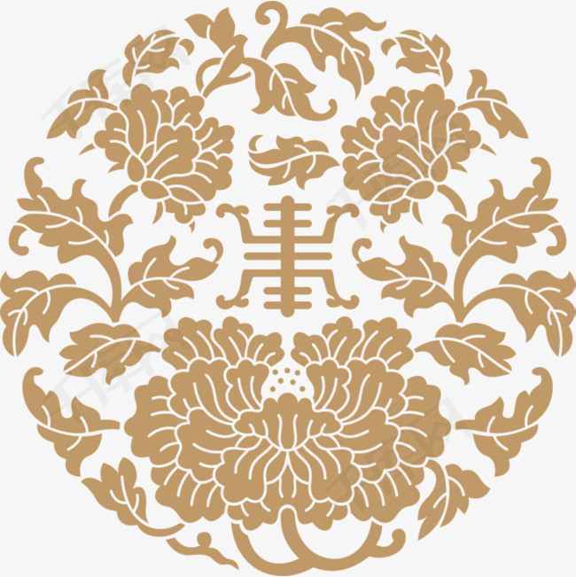 古代传统名族花纹装饰图案