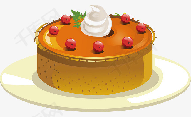 卡通蛋糕矢量图下载奶油蛋糕小蛋糕美味糕点卡通蛋糕卡通插图