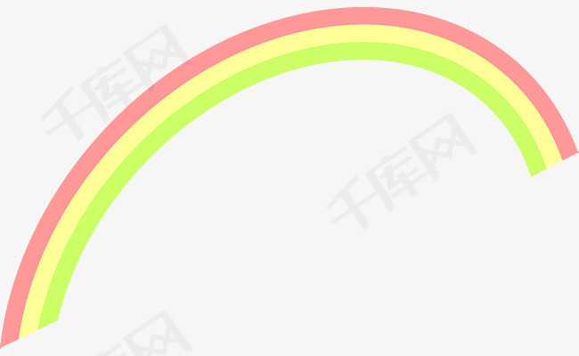 卡通彩虹矢量图下载