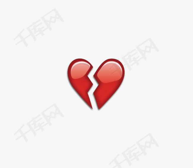 破碎的爱心的表情爱心表情心碎emoji表情符号可爱