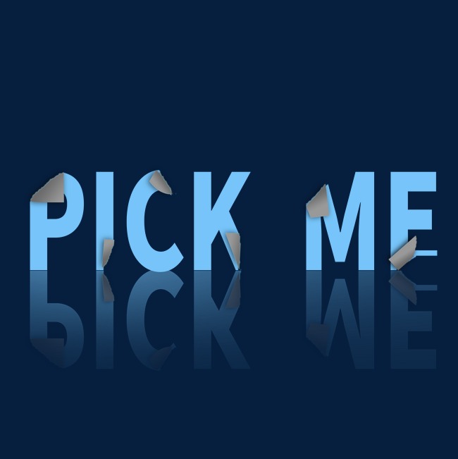 创意立体折纸效果艺术字pick me
