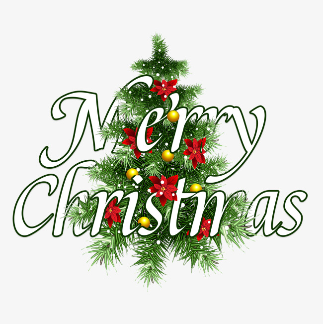 merrychristmas圣诞节英文嵌入字