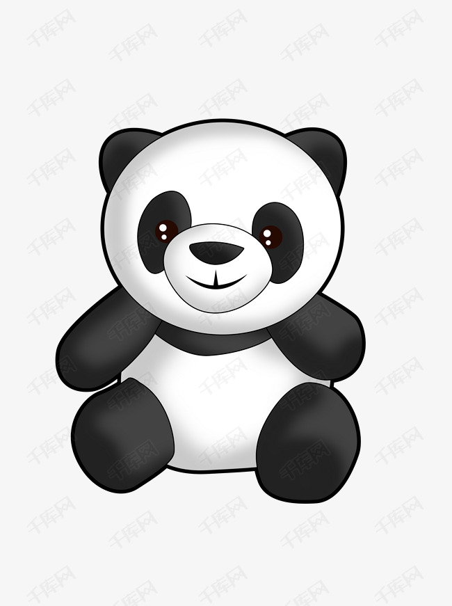 卡通熊猫商用素材的素材免抠卡通动物卡通熊猫动物卡通可爱熊猫