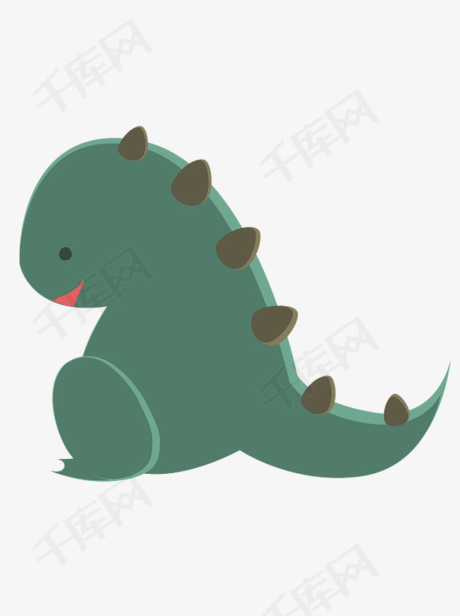 儿童玩具小怪兽玩偶可爱萌小清新扁平元素素材