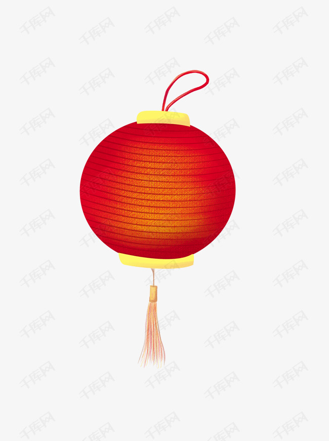 商用手绘灯笼新年节日喜庆热闹精致元素的素材免抠喜庆手绘新年灯笼