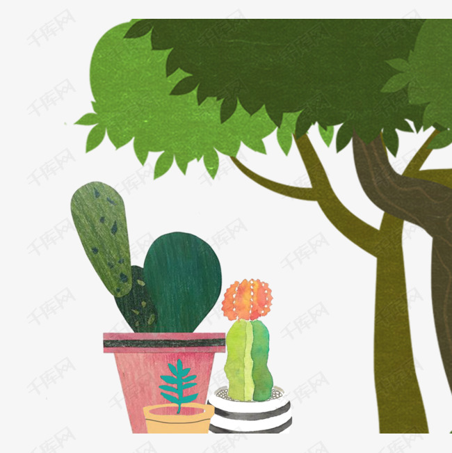 简单的天然植物元素设计