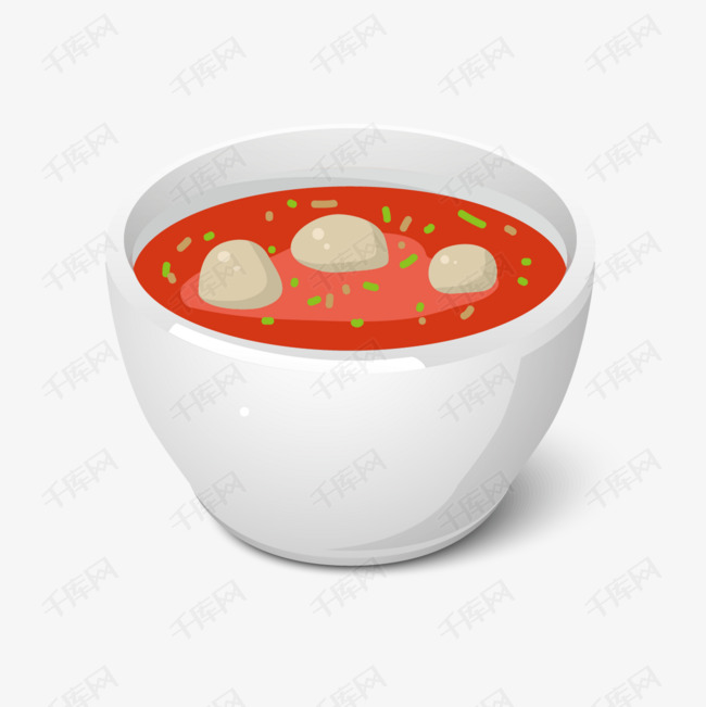 卡通韩国丸汤的素材免抠bowlcolorcartoonkoreanvegetablesouptomato