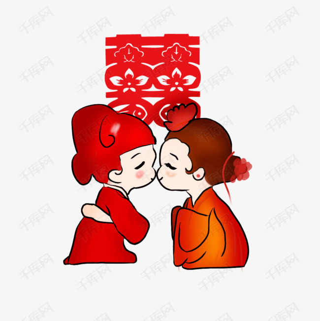 中式婚恋装饰元素素材图片免费下载_高清psd_千库网