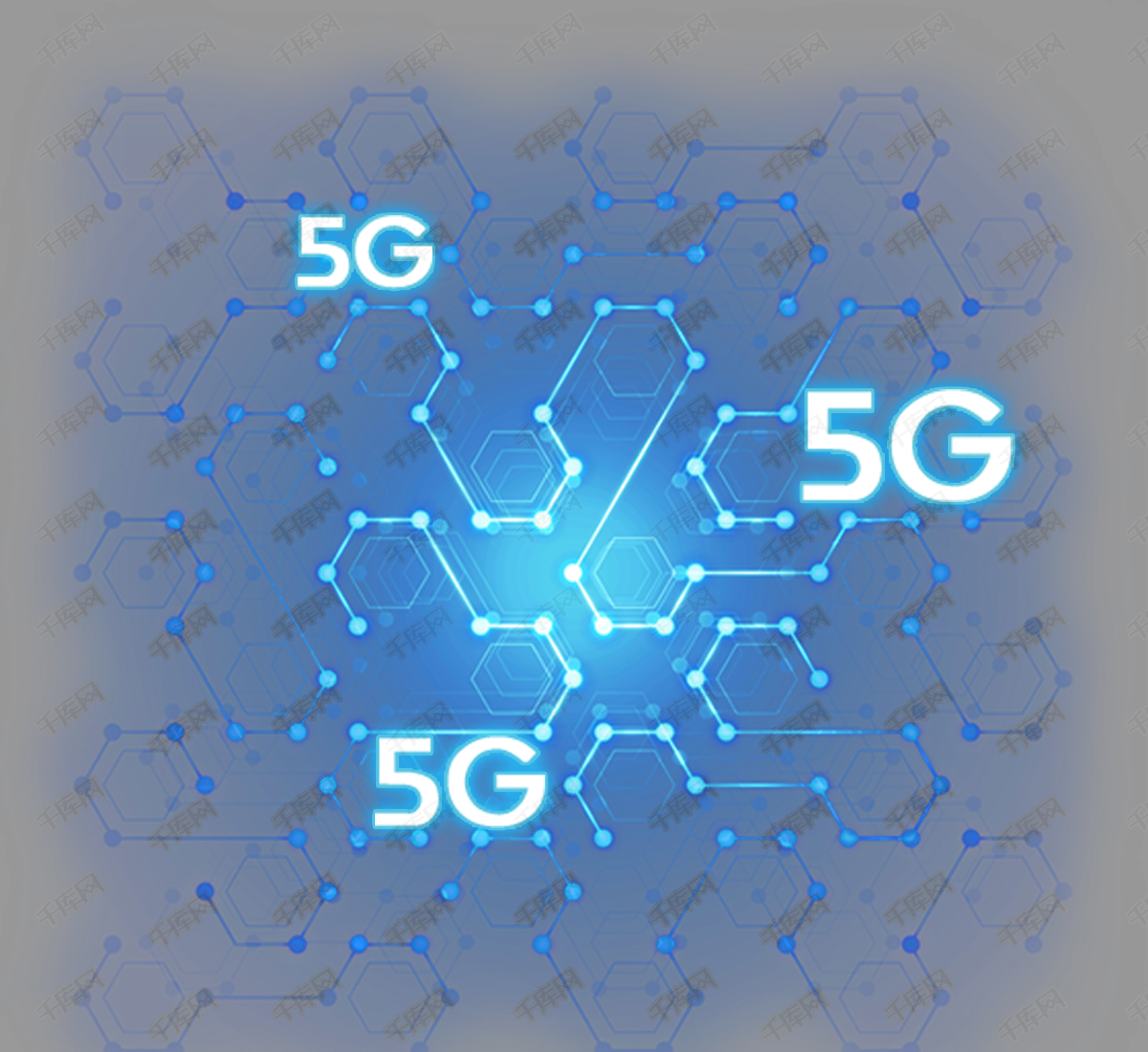 蓝点创意5g网络元素