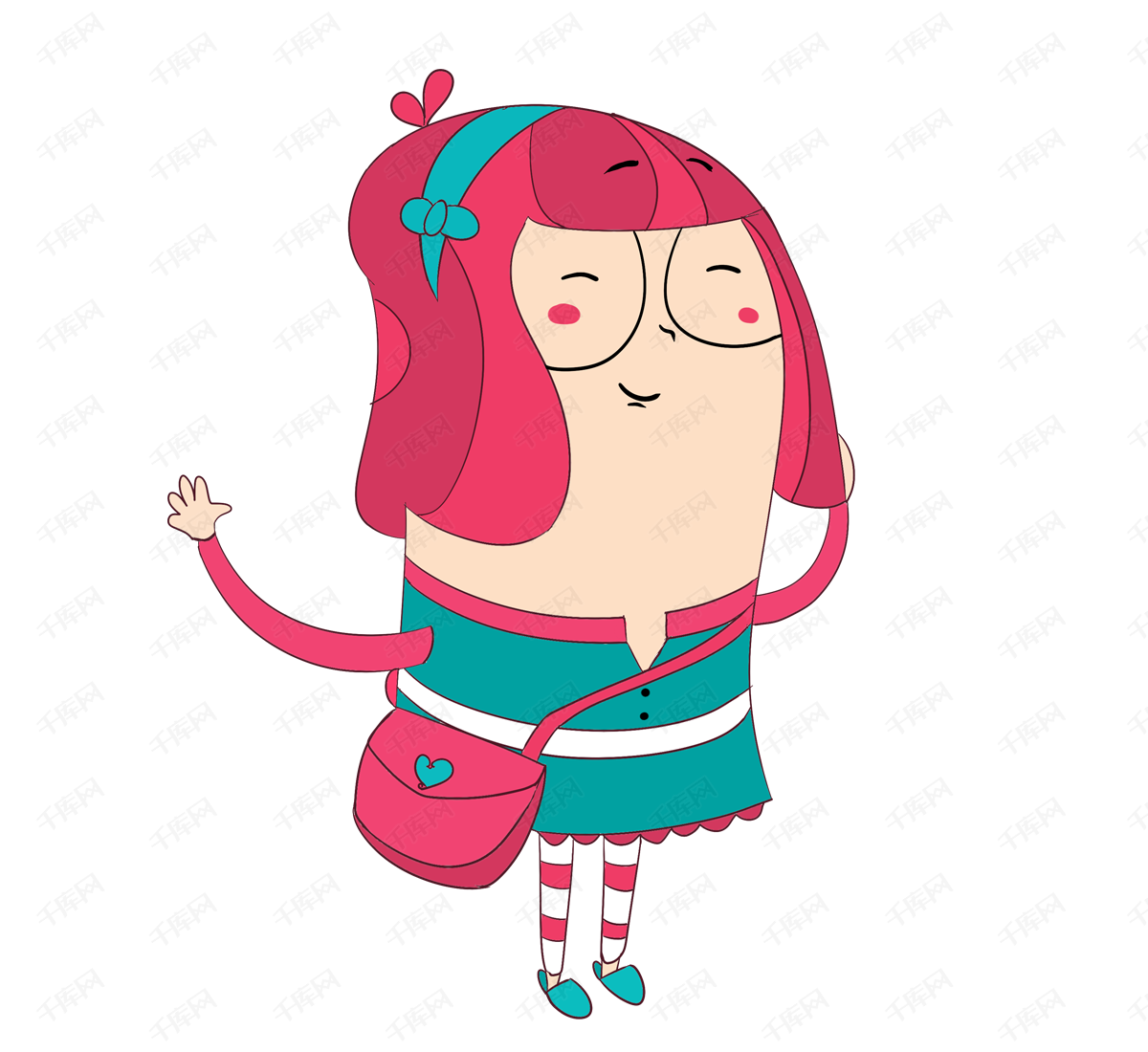 卡通胖女孩