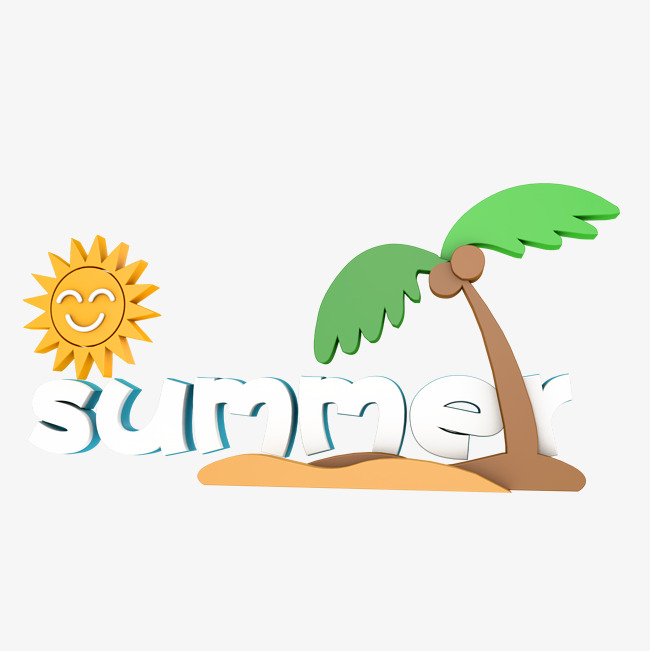 summer夏季卡通字体设计_艺术字设计_千库网