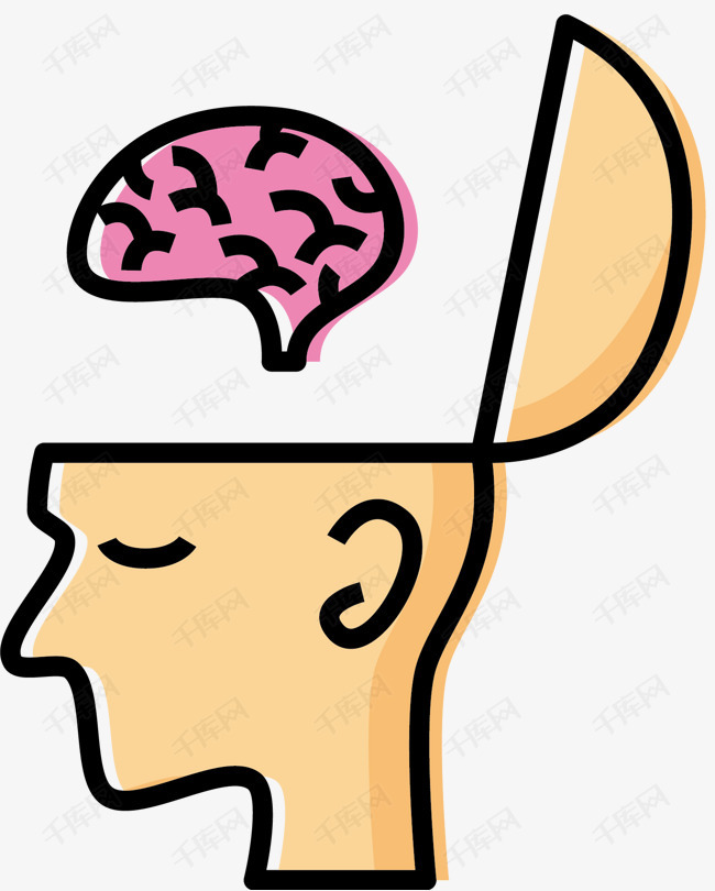 矢量动漫风格大脑的素材免抠脑子卡通脑子矢量大脑脑容量动漫风大脑