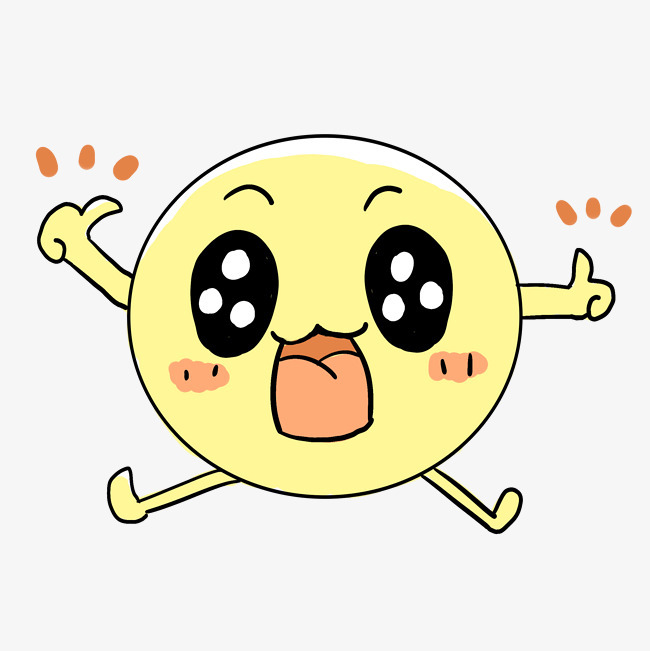 黄色点赞表情包插画