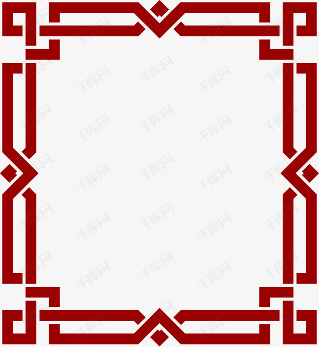中国古典花纹边框素材  中国传统文化  中国元素边框