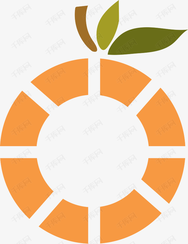 橙子logo设计水果logo矢量图橙子素材图片免费下载