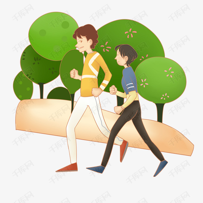 情人节一起锻炼的情侣