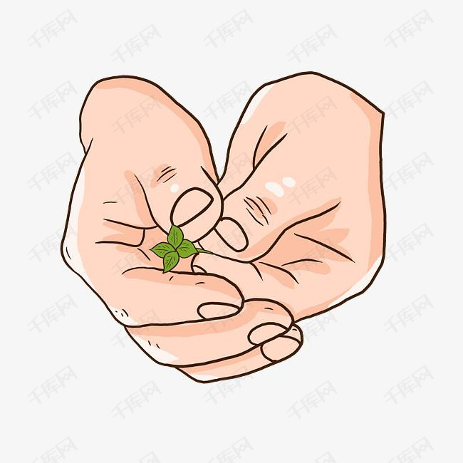 手指手掌小草
