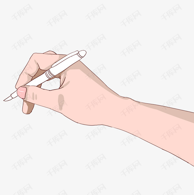 手指写字拿笔唯美卡通写实素材图片免费下载_
