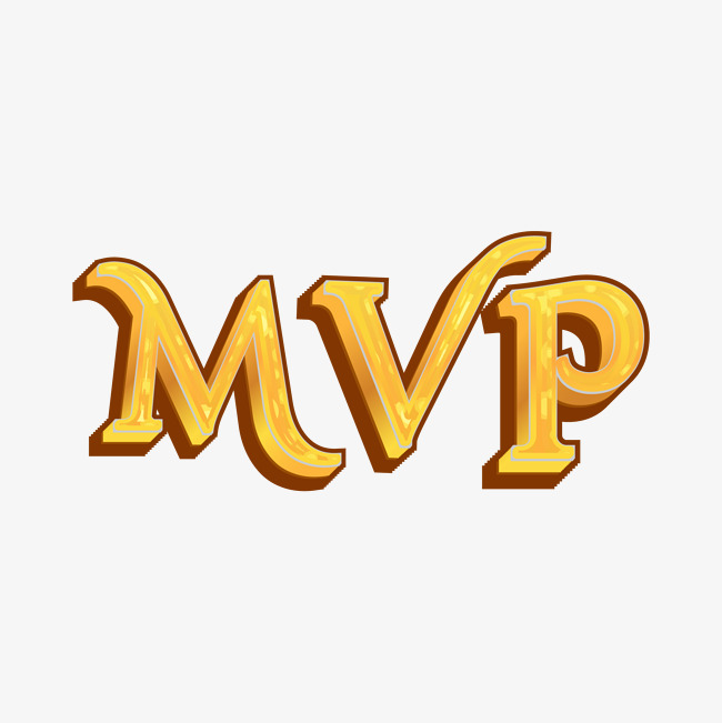 mvp游戏黄色气泡卡通创意艺术
