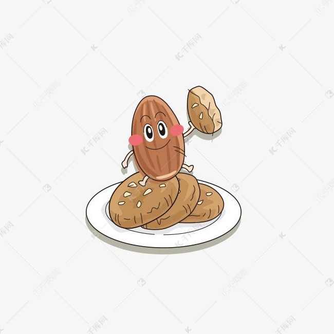 卡通坚果饼干