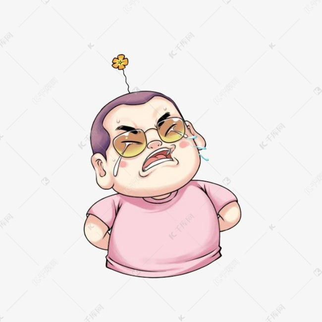开花的胖孩子