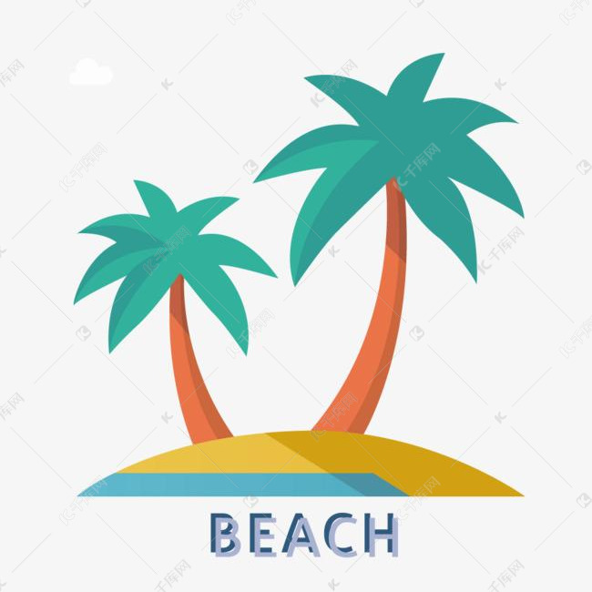 海滩标志