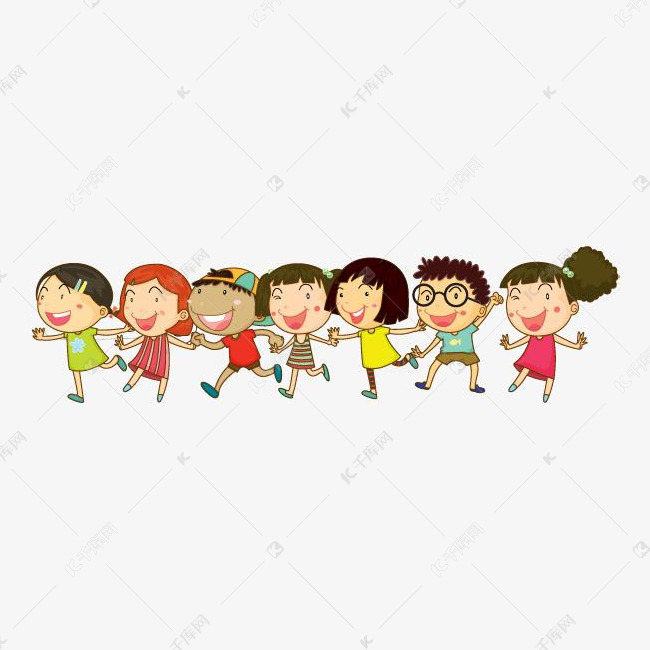一起玩耍的小伙伴的素材免抠朋友在一起开心同行携手同行