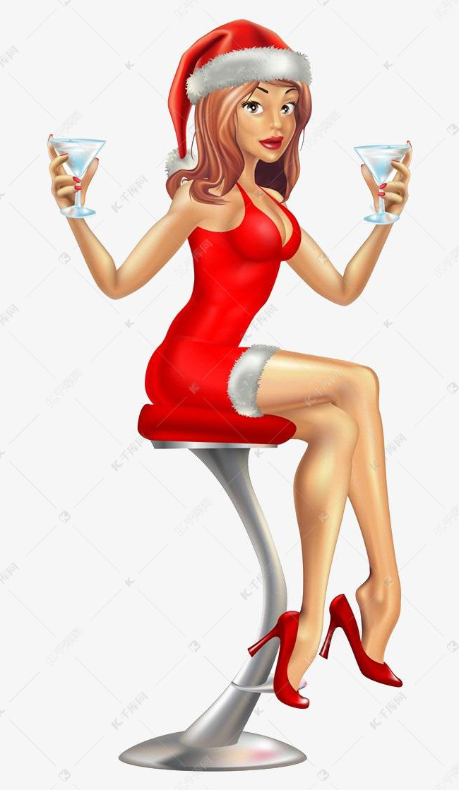 美女喝酒