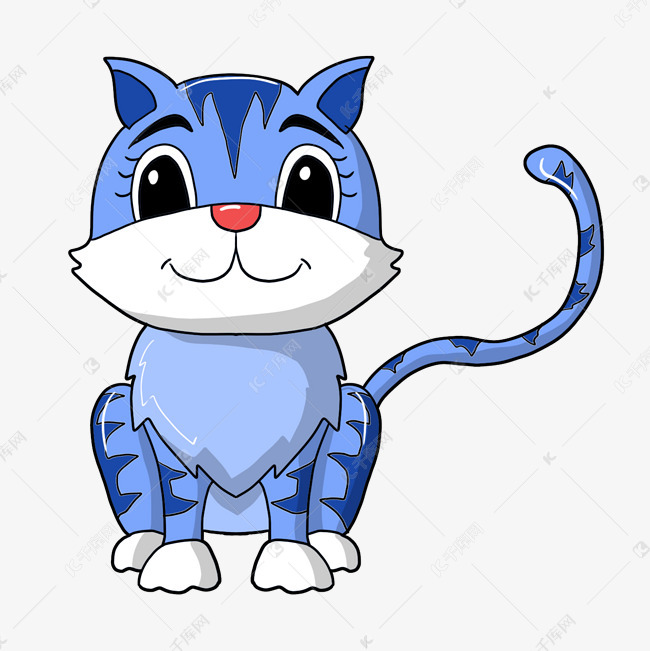 蓝色小猫咪