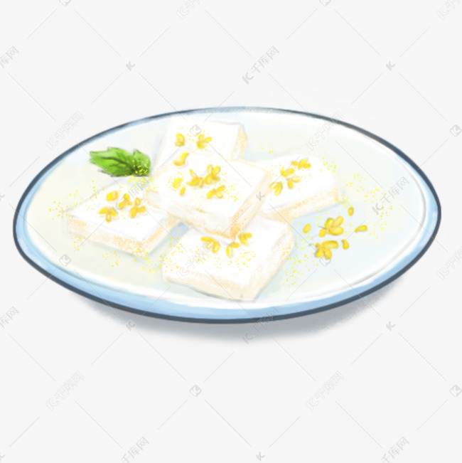 重阳节手绘桂花糕