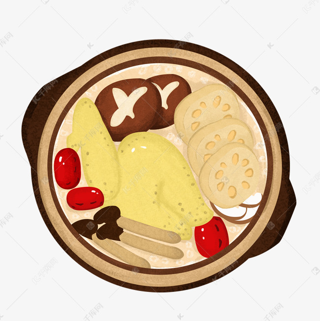 冬季养生食物设计素材